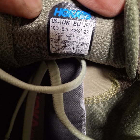 Hoka Women's Sneakers - Olive and Pink - Picture 6 of 6